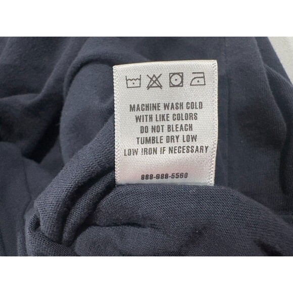 Buck Mason Mens Crew Curved Hem Tee Short Sleeve Black T-shirt Sz XL STAINS - Picture 8 of 8